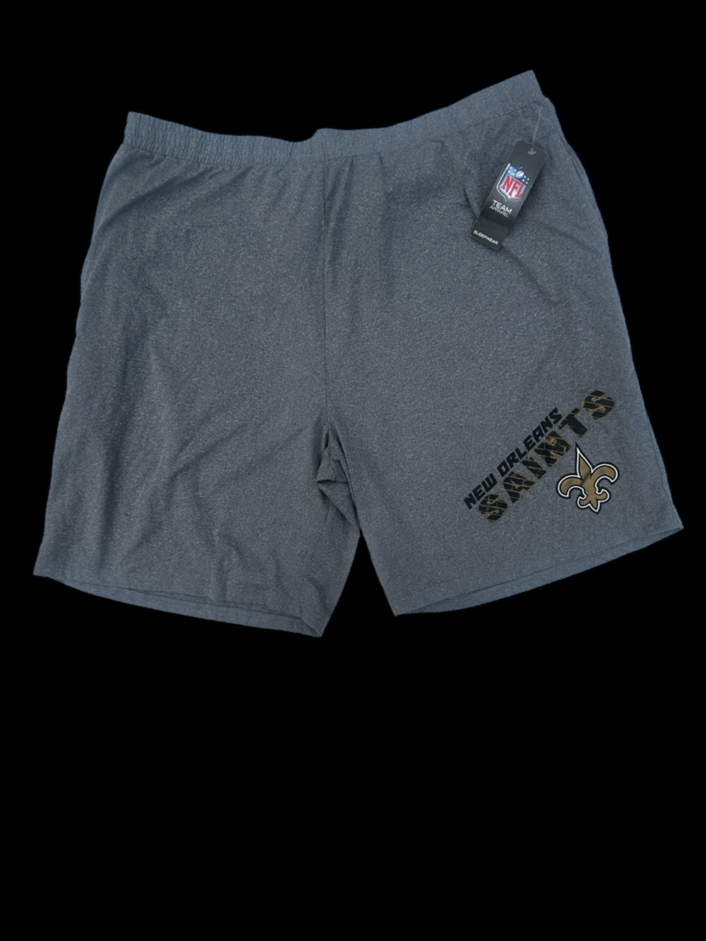 NFL Team Apparel New Orleans Saints Men's Gray Athletic Shorts Size XXL